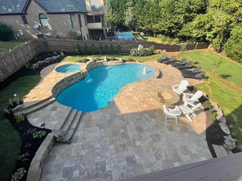 What are the most popular pool depths with a beautiful residential pool