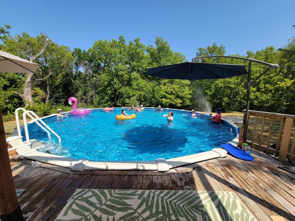 What size pool is best for a family of 6?